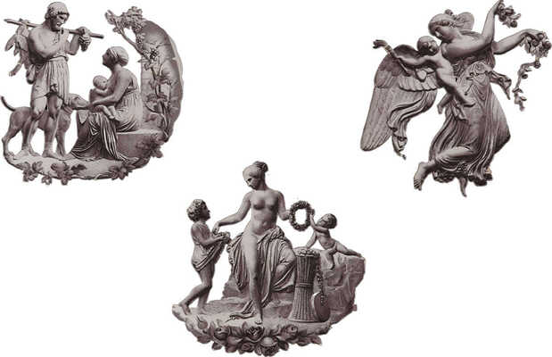 Композиция «Римская античность». Миниатюра книжная и альбомная. Зап. Европа, конец XIX в.